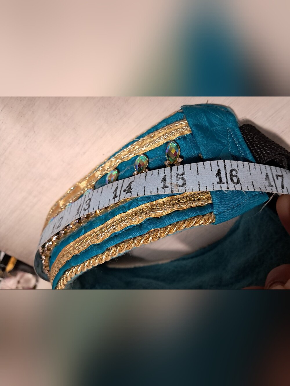 Embellished Crystal Dog Statement Collar - Picture 3 of 7